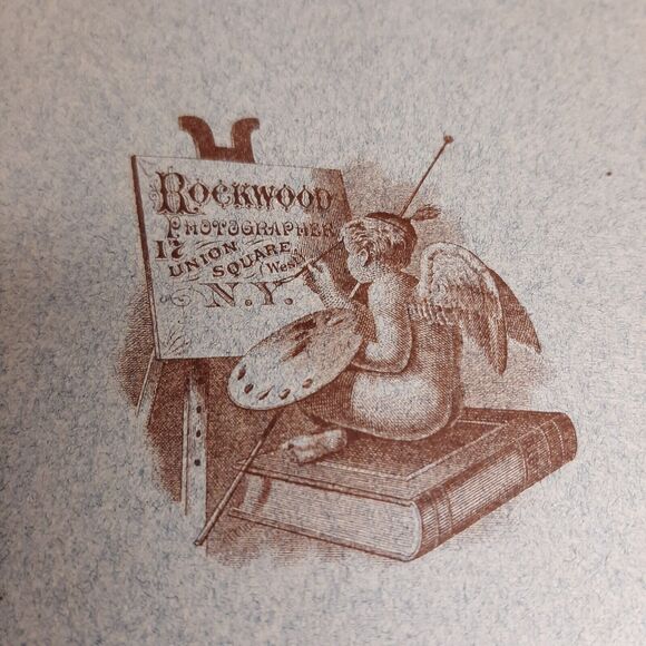 Cabinet Card Photo Austen Hoppin Fox NYC Union Square George Rockwood - Picture 10 of 11